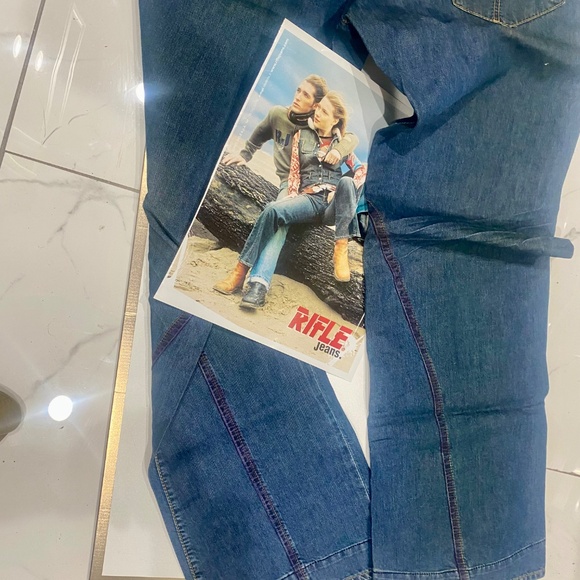 RIFLE Vintage 5 Pocket Jeans Sz 34 - Picture 8 of 15